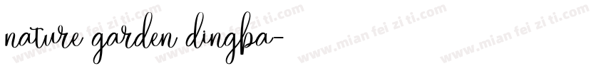 nature garden dingba字体转换